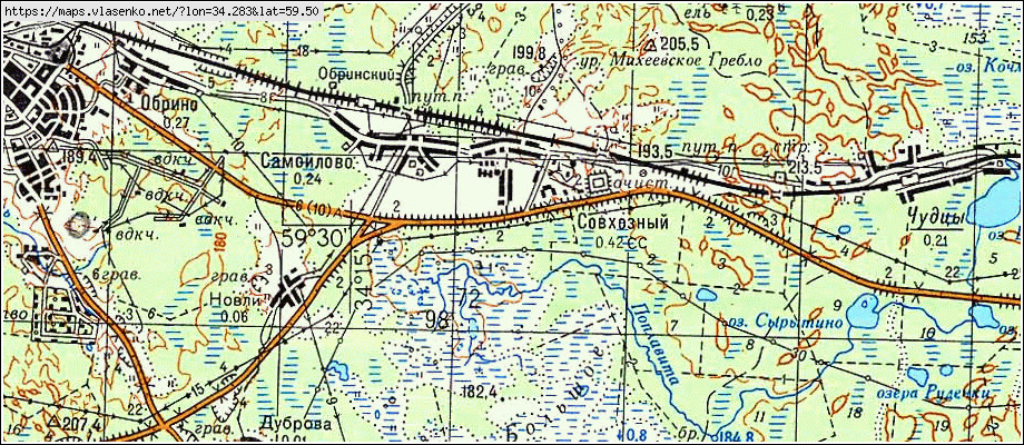 Карта МАТВЕЕВСКОЕ, Ленинградская область, Бокситогорский район