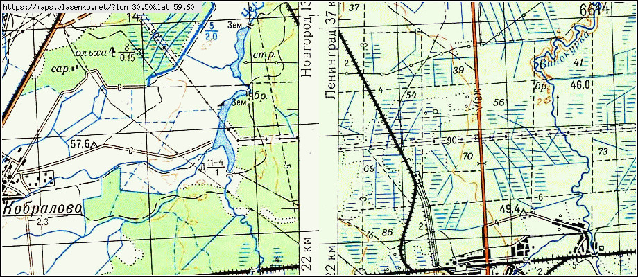 Карта БОЛЬШОЕ-РЕЙЗИНО, Ленинградская область, Гатчинский район