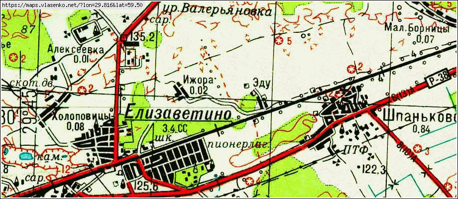 Карта ЭДУ, Ленинградская область, Гатчинский район