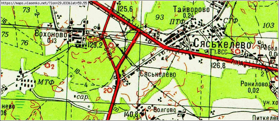 Карта НОВОСЕЛКИ, Ленинградская область, Гатчинский район