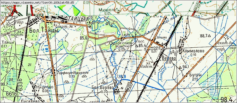 Карта гатчинского района