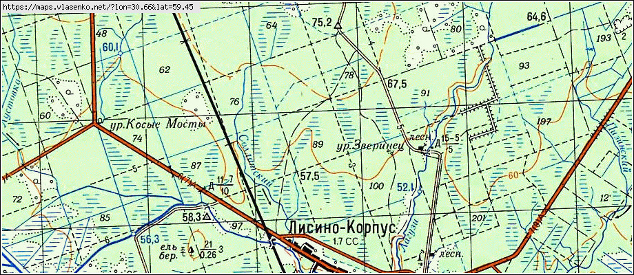 Карта ПОГОСТ, Ленинградская область, Гатчинский район