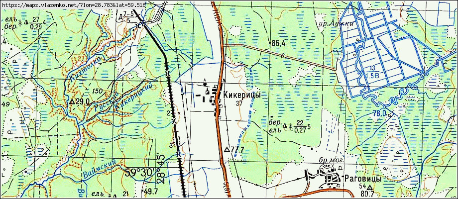 Новопятницкое кингисеппский район карта