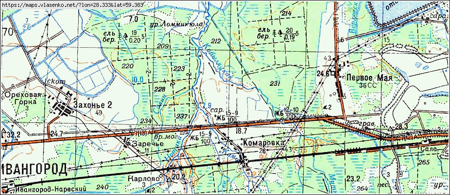 Карта кингисеппского района лен обл