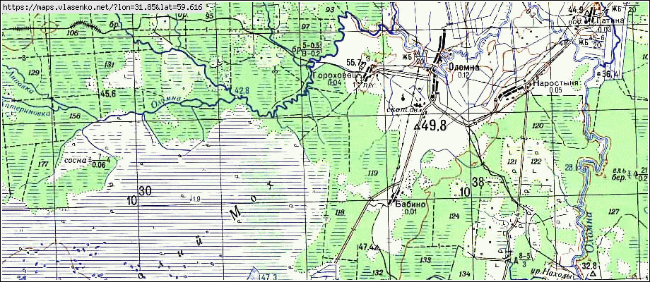 Карта ГОРОХОВЕЦ, Ленинградская область, Киришский район