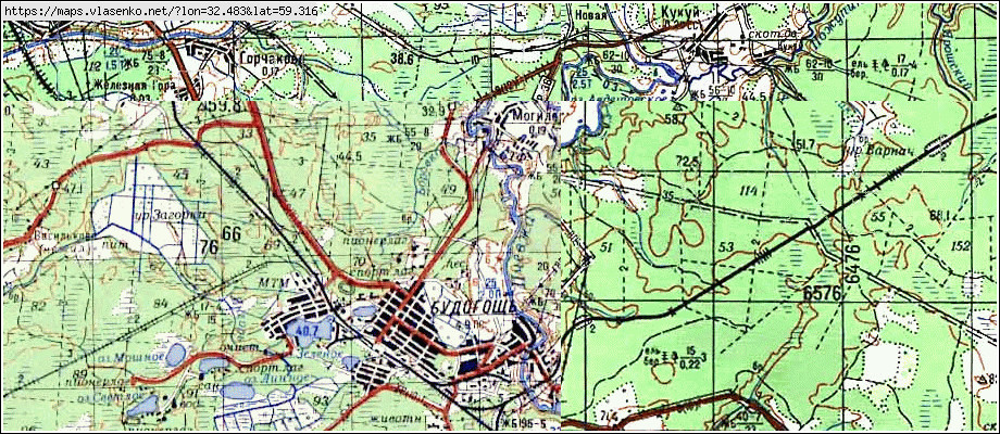 Карта МОГИЛЕВО, Ленинградская область, Киришский район