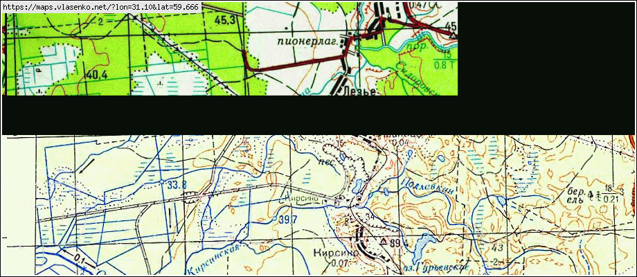 Карта ИВАНОВО, Ленинградская область, Кировский район