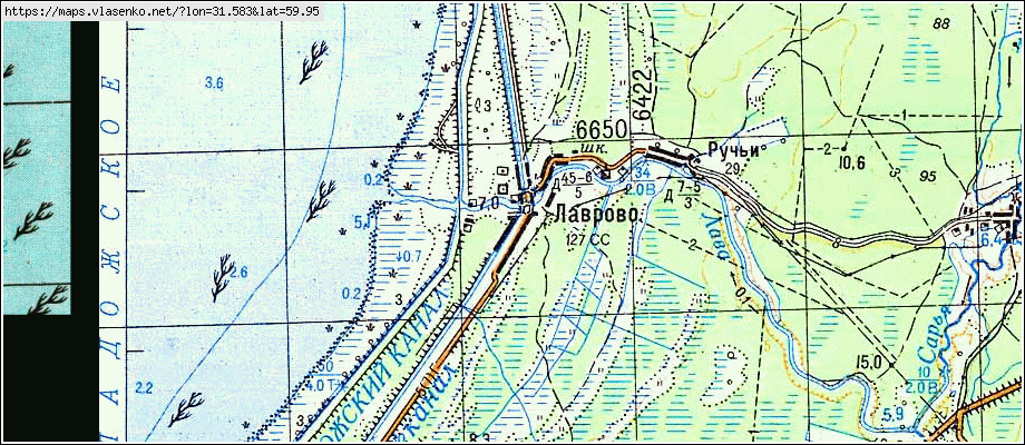 Карта ЛАВРОВО, Ленинградская область, Кировский район