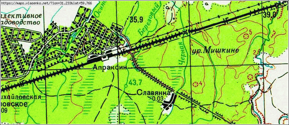 Карта СЛАВЯНКА, Ленинградская область, Кировский район