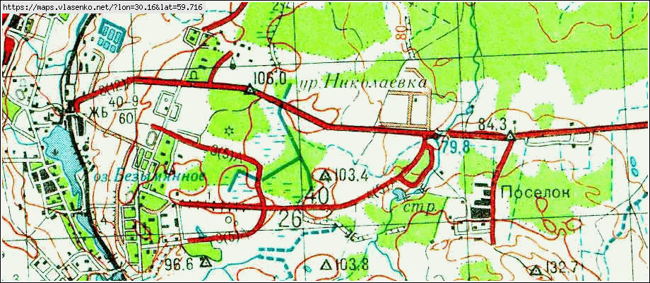 Карта МИХАЙЛОВКА, Ленинградская область, Ломоносовский район