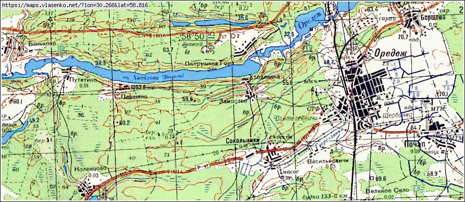 Карта ХАБАЛИНКА, Ленинградская область, Лужский район