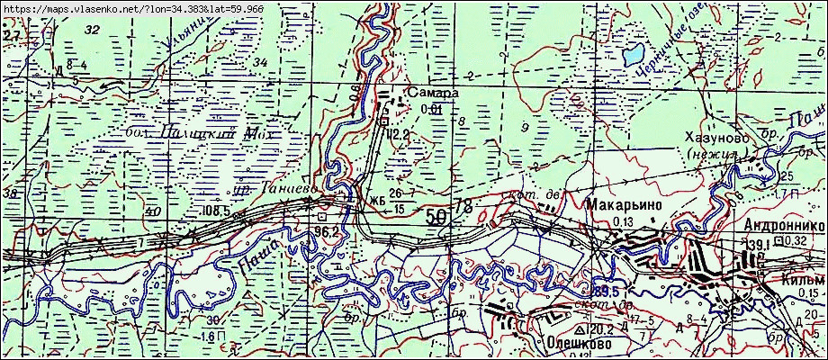 Карта тихвинского района подробная