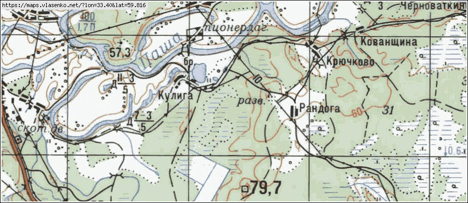 Карта ВЯЛЬГИНО, Ленинградская область, Тихвинский район