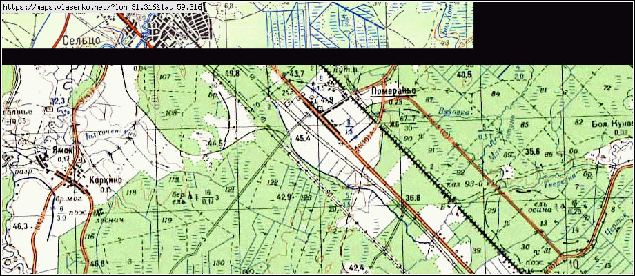Карта КЕРАМИК, Ленинградская область, Тосненский район