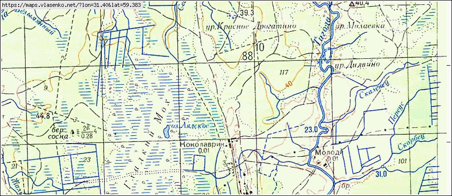 Карта КОКОЛАВРИК, Ленинградская область, Тосненский район
