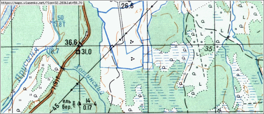 Карта БЛИТОВО, Ленинградская область, Волховский район