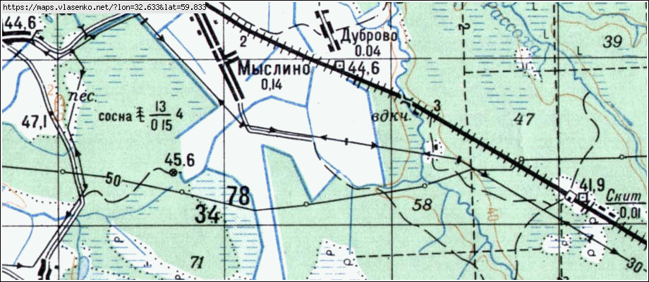 Карта ДУБРОВО, Ленинградская область, Волховский район