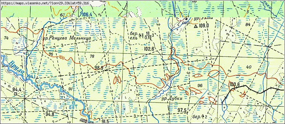 Карта МОРОЗОВО, Ленинградская область, Волосовский район