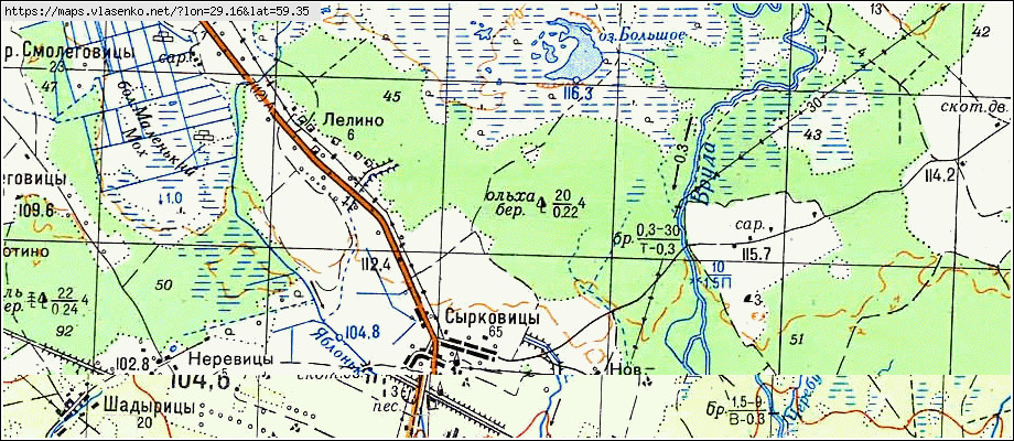 Карта НОВОЕ РАГУЛОВО, Ленинградская область, Волосовский район