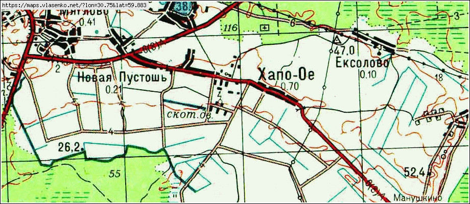 Карта ХАПО-ОЕ, Ленинградская область, Всеволожский район
