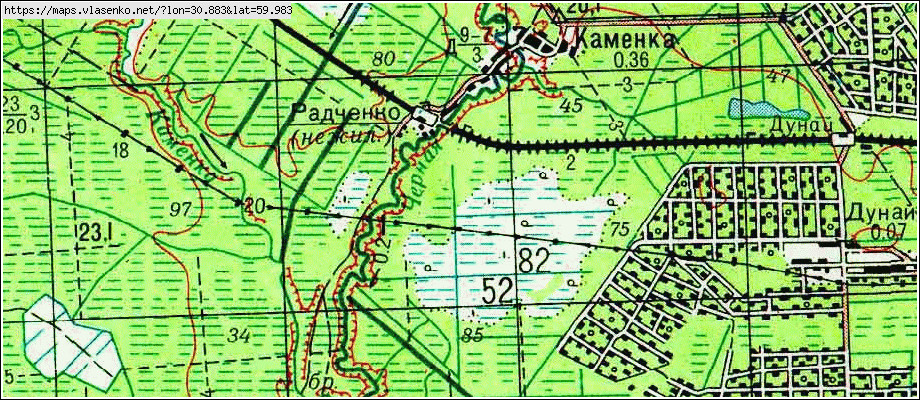 Карта КАМЕНКА, Ленинградская область, Всеволожский район