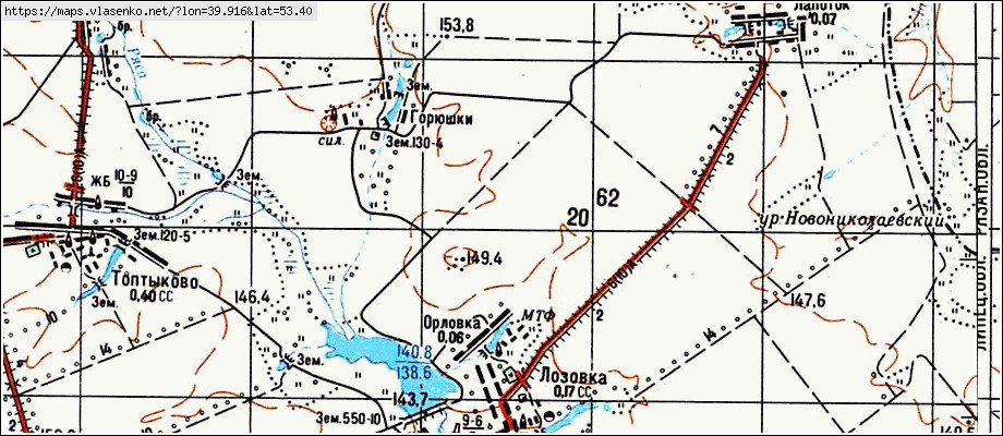 Большая орловка карта