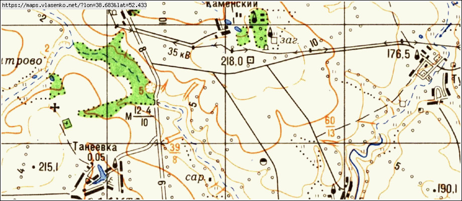 Поселок елецкий карта