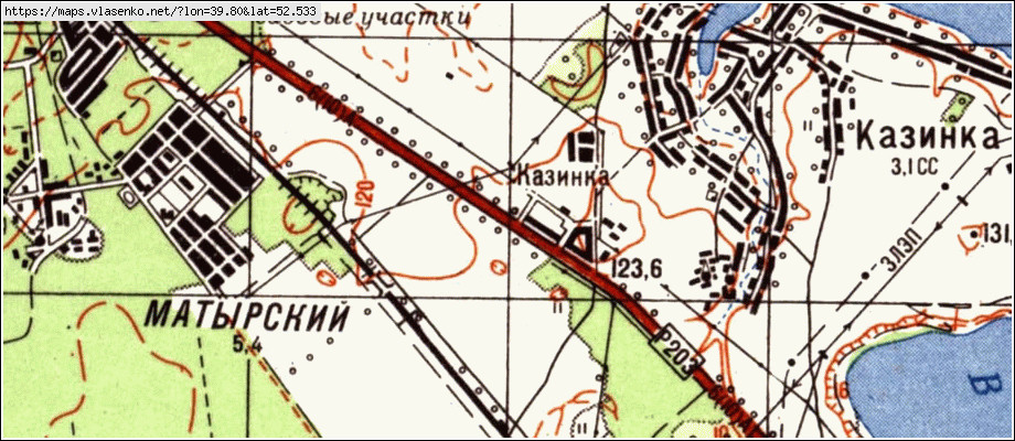 Карта грязинского района