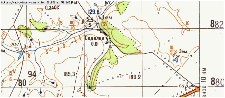 Карта хлевенского района