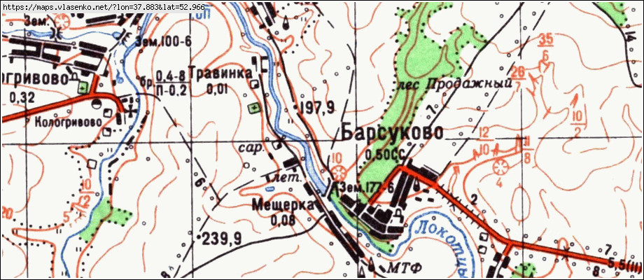 Карта становлянского района липецкой области