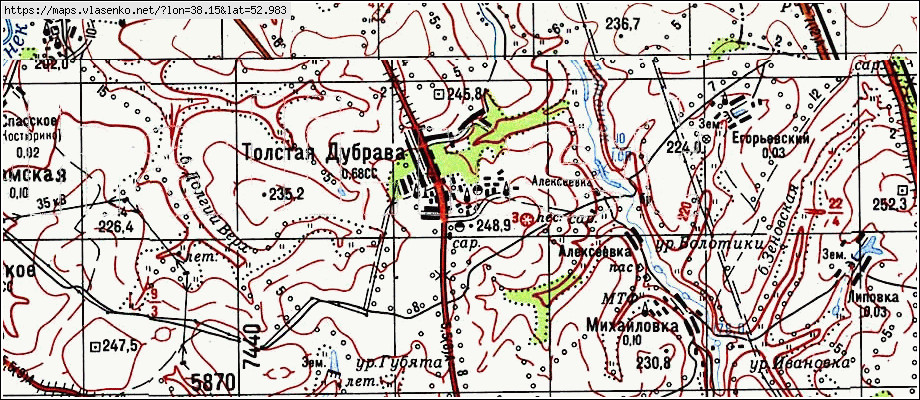 Частая дубрава липецк карта