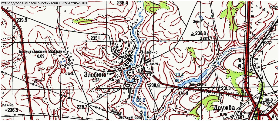 Карта красноярска злобино