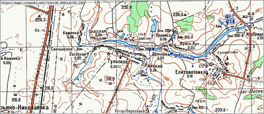 Карта спутник тербуны