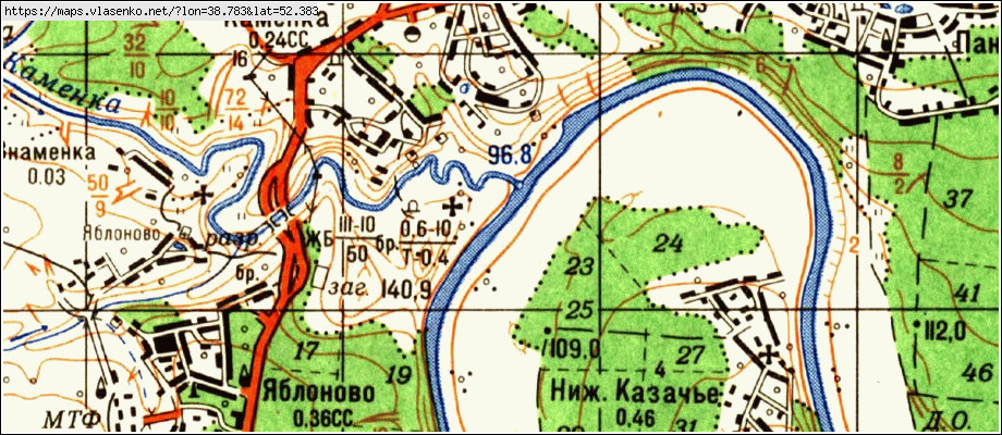 Карта задонского района липецкой области подробная с населенными