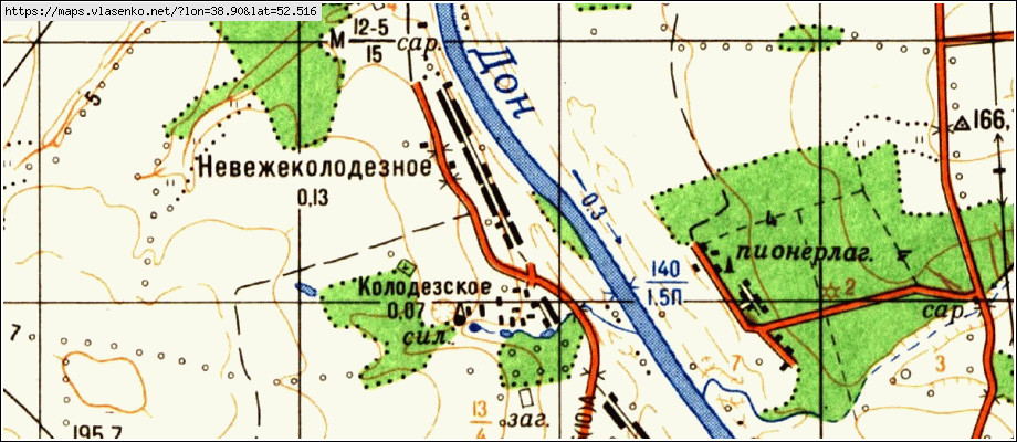 Донское задонский район липецкая область карта