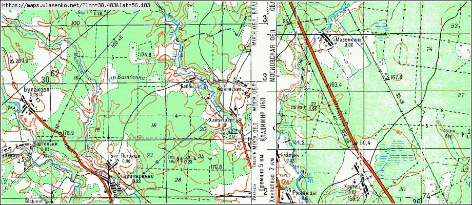 Карта поселка свердловский