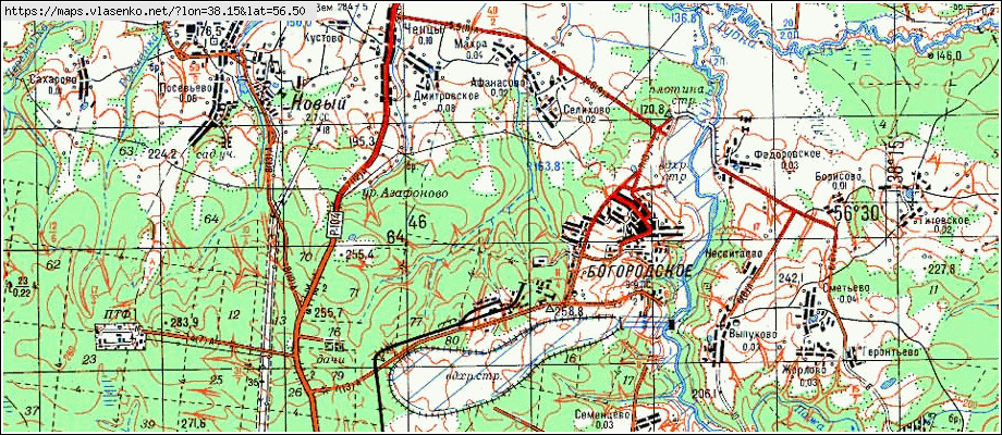 Карта богослово щелковский район