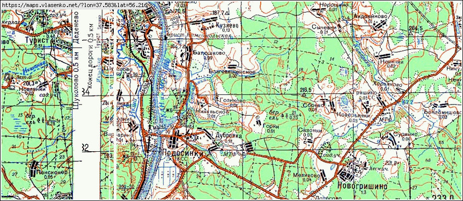 Красная горка карта московской области