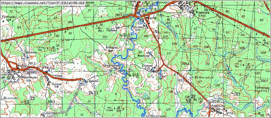 Михалево лотошино карта