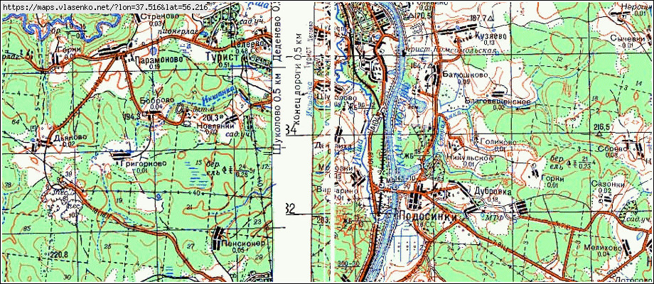 Карта москвы дмитровский район