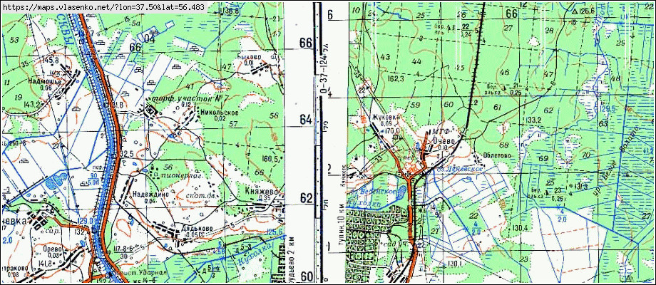 Карта жуковка московская область