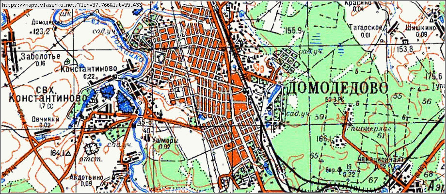 Карта домодедово внутри