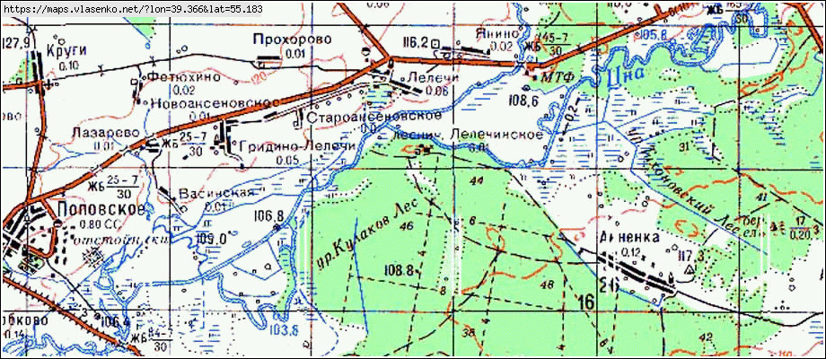 Карта егорьевского района московской