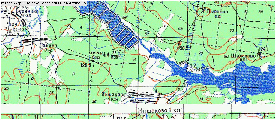 Карта егорьевского района московской области с деревнями