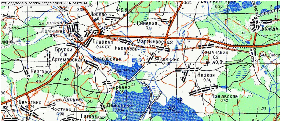 Карта егорьевского района московской области подробная с деревнями