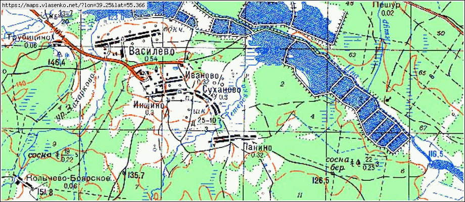 Карта егорьевского района московской области подробная с деревнями