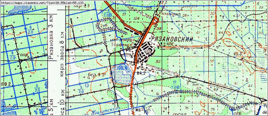 Подробная карта егорьевского района московской области