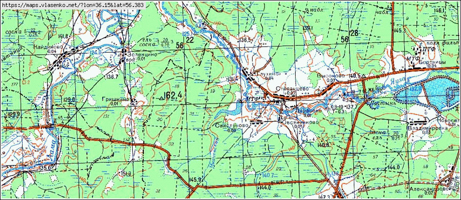 Карта московской области клинского района московской области