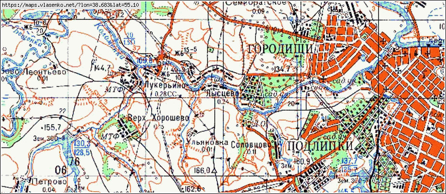 Карта коломенского района московской области подробная