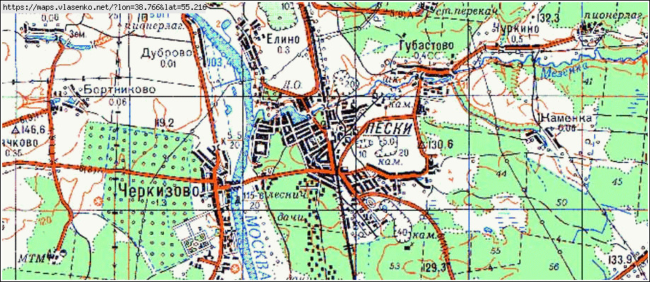 Перещапово можайск карта